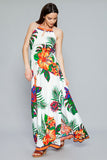 Jealous Tomato Women's Halter Neck in Floral Maxi Dress